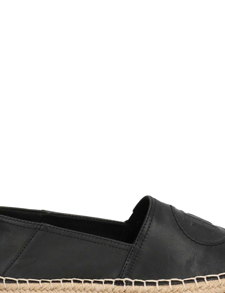 FEMININE LEATHER ESPADRILLE