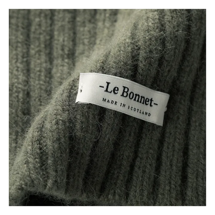 Le Bonnet Amsterdam Echarpe Laine et Angora | Vert foncé
