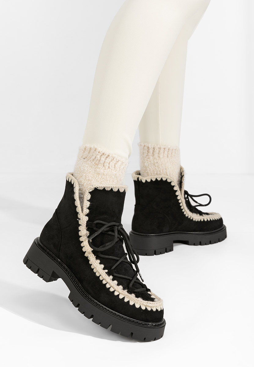 Bottes mocc noires Adelina