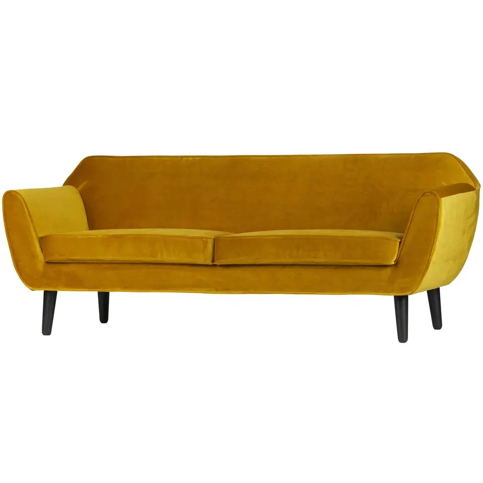 WOOOD Rocco 2-Zits Bank - Velvet - Oker - 75x187x82