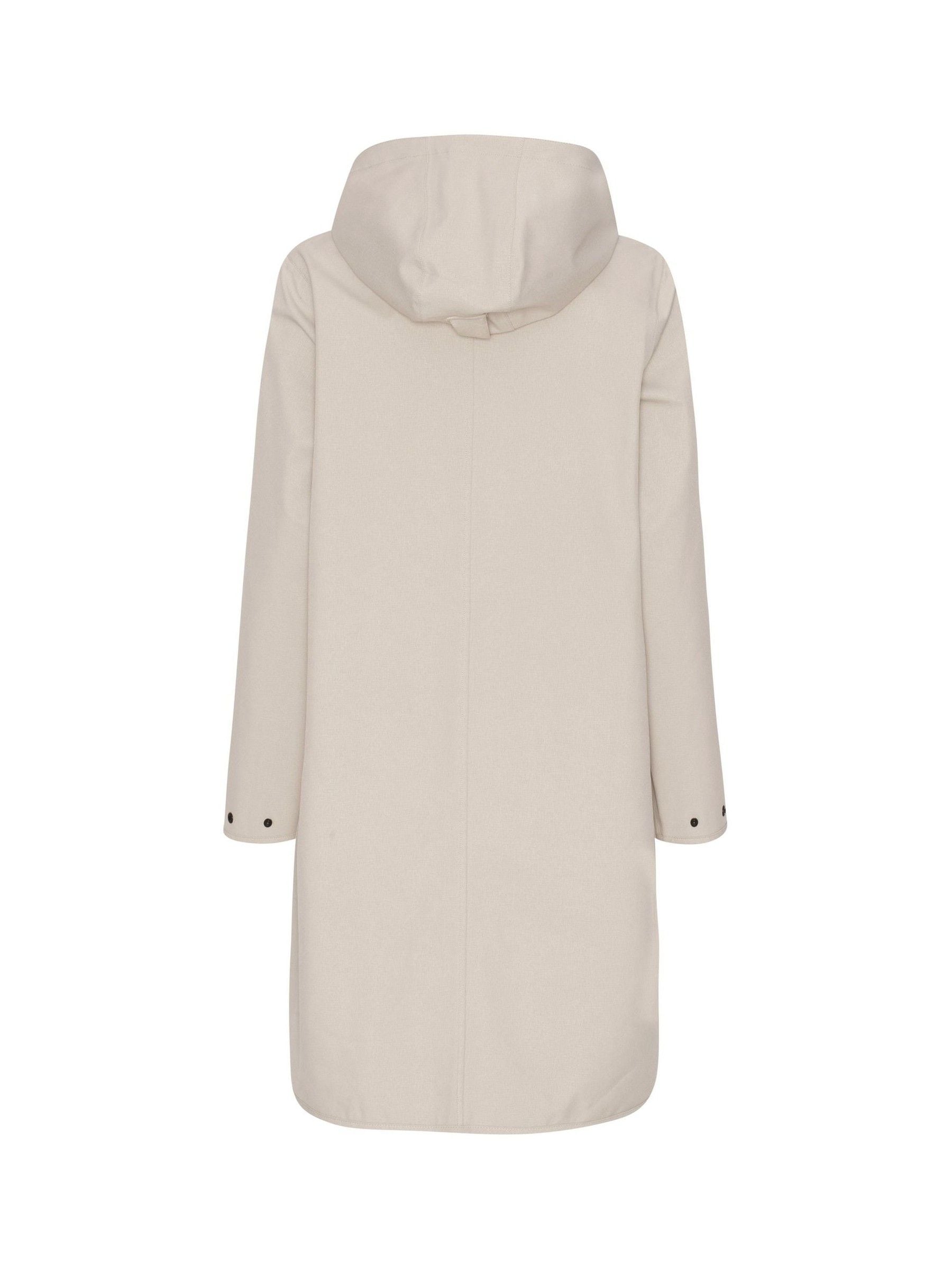 Crème - Ilse Jacobsen - Waterdichte A-lijn softshell regenjas
