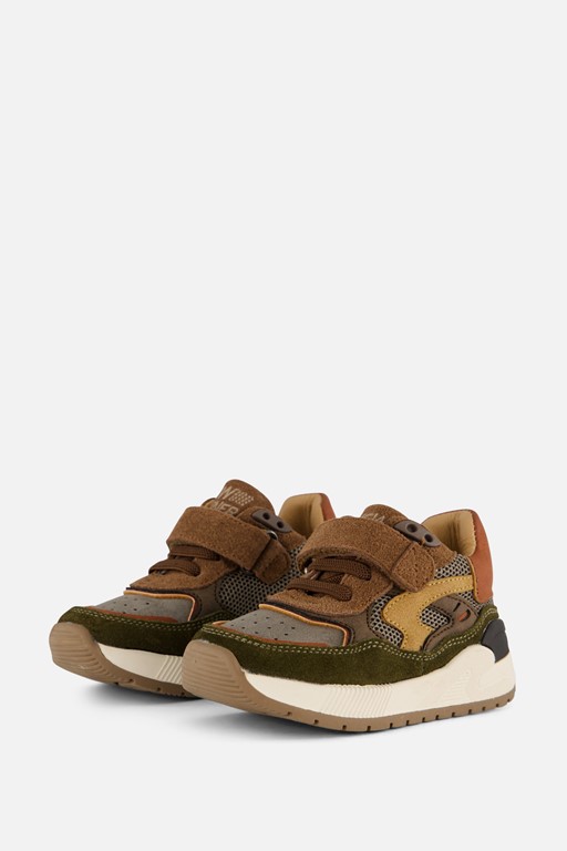 Shoesme Trainer Sneakers bruin Leer