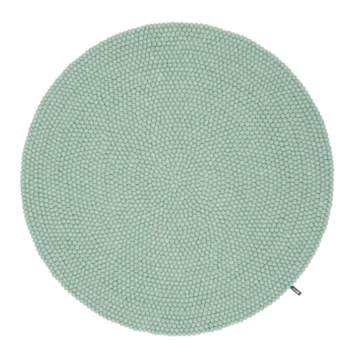 myfelt - Fine Filzkugelteppich, Ø 200 cm, türkis