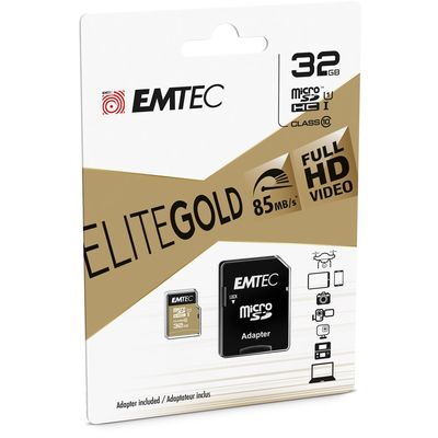 Emtec Elite Gold - carte mémoire 32 Go - Class 10 - micro SDHC