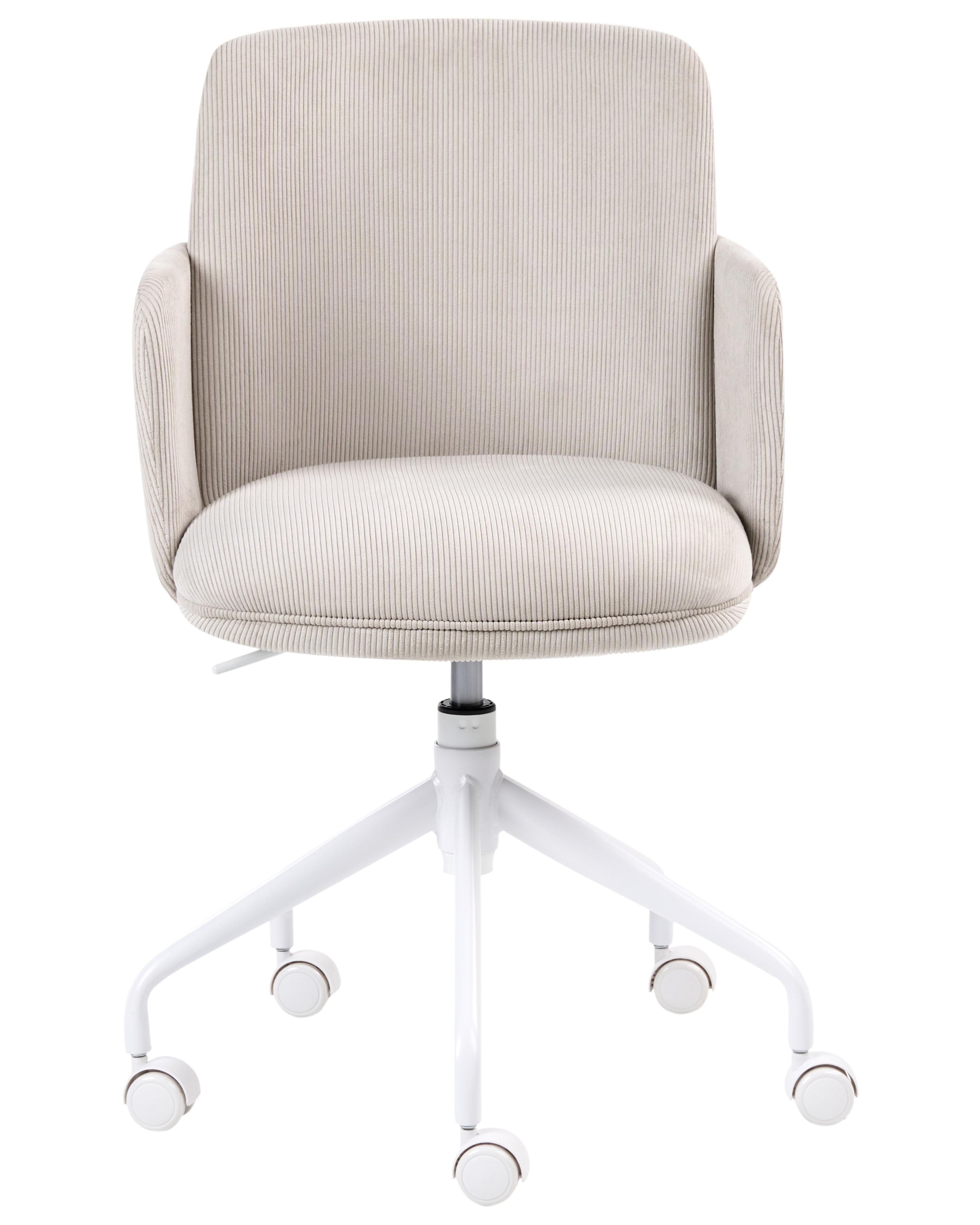 Bureaustoel DRYDEN Corduroy Lichtbeige