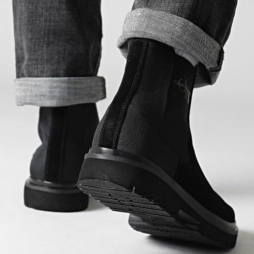 Chelsea Boots Suede 0764 Black Stromfront