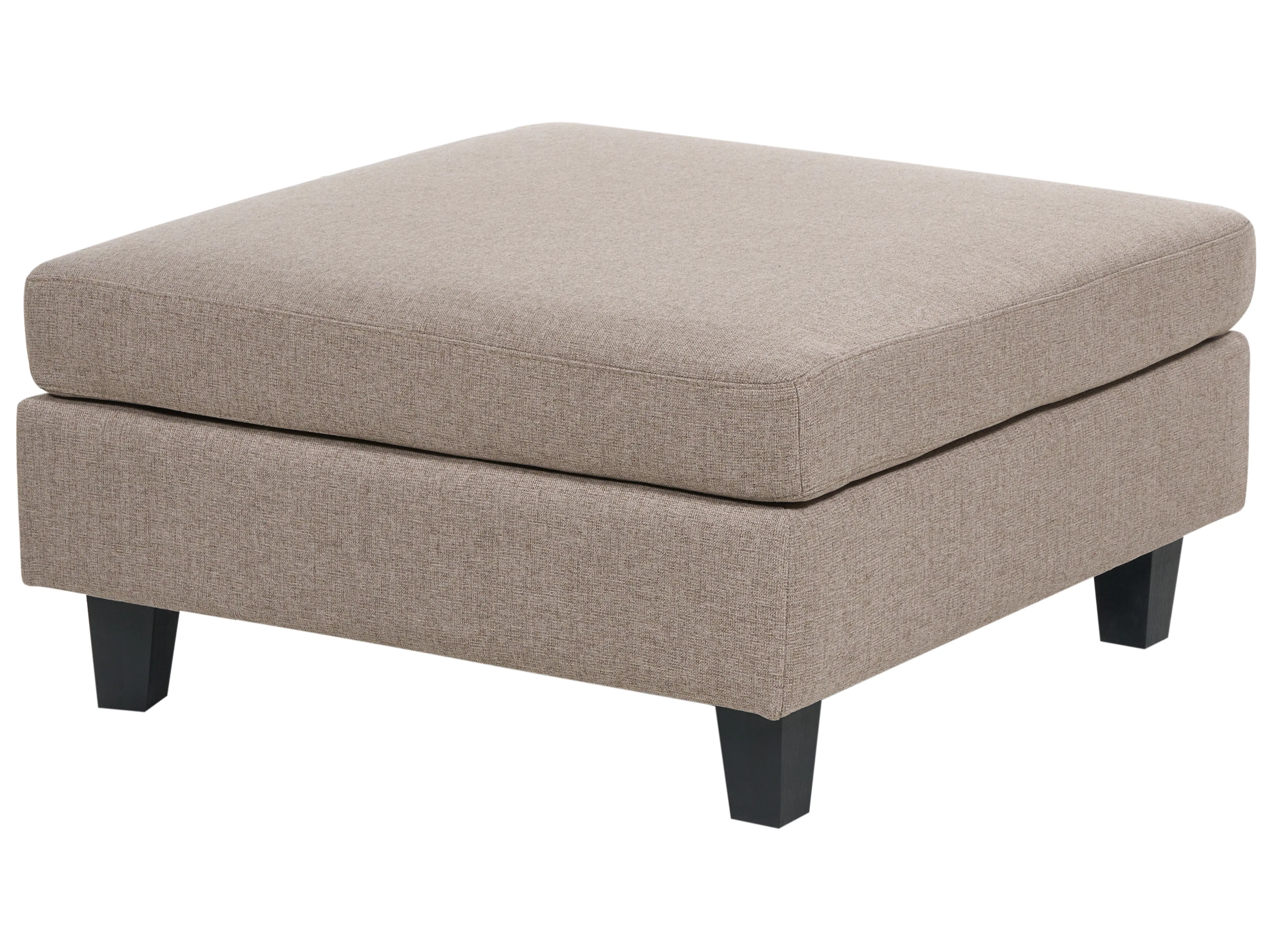 Modulaire U-vormige bank 5-zits UNSTAD Stof Bruin met ottomaan