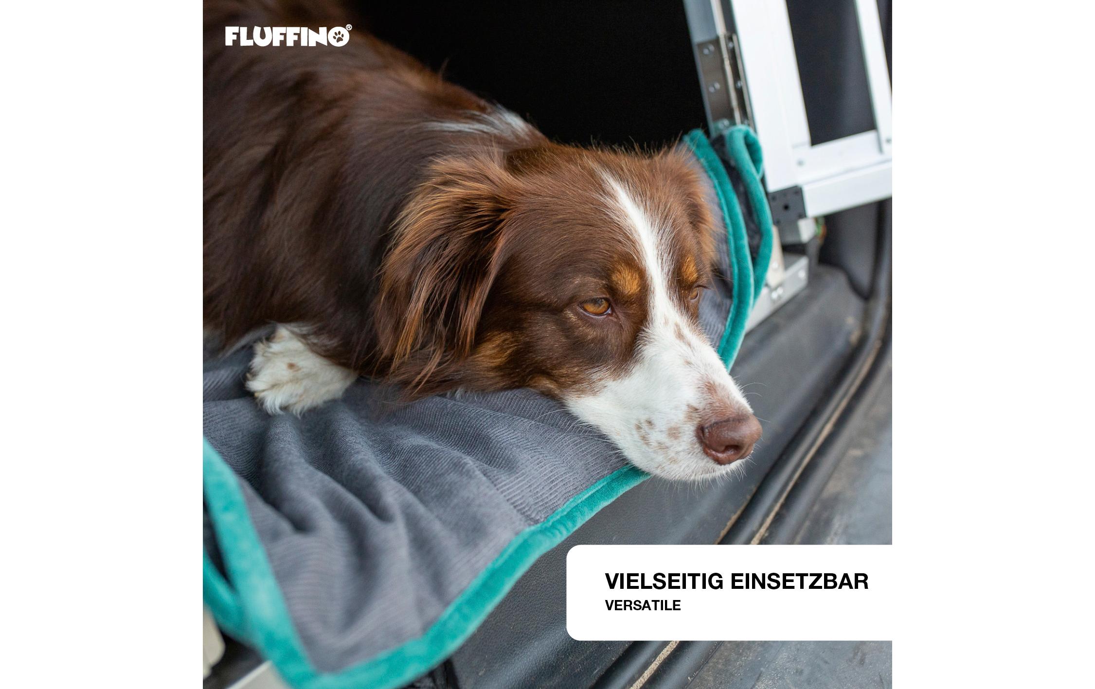 Hunde-Decke 150 x 100 cm, GrauHunde-Wendedecke