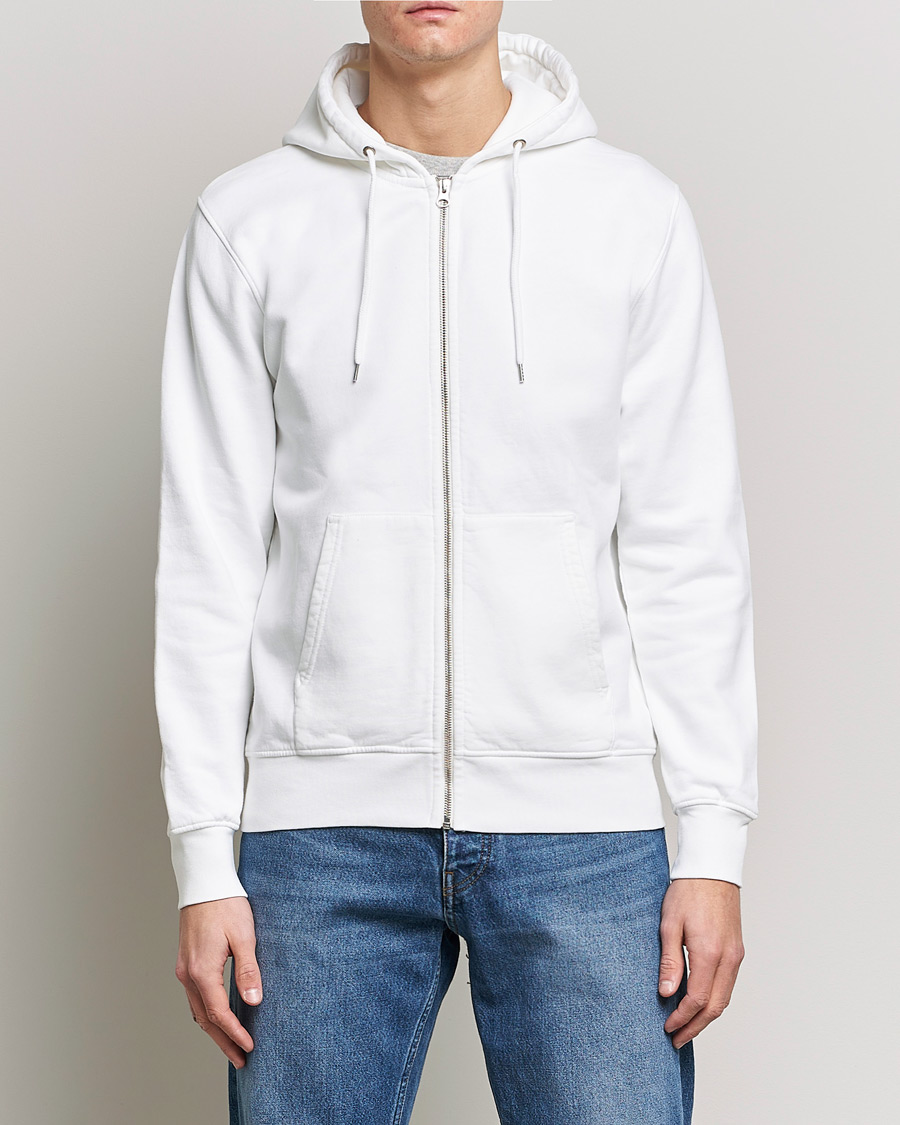 Colorful Standard Classic Organic Full Zip Hood Optical White