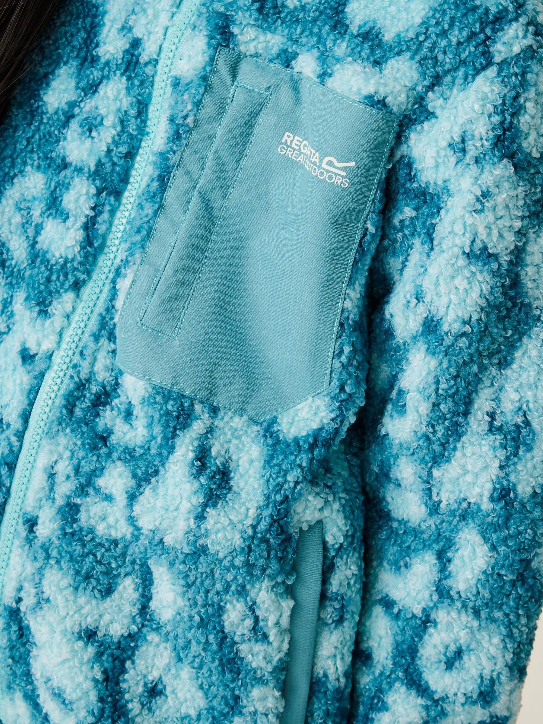 Blauw - Regatta Junior Frankie warme fleece met volledige rits