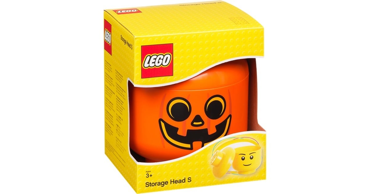 Room CopenhagenLEGO Storage Head 'Pompoen', klein opbergdoos  (Oranje/zwart)