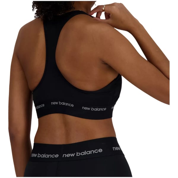 Brassière trail NEW BALANCE SLEEK MEDIUM SUPPORT SPORTS BRA W BLACK