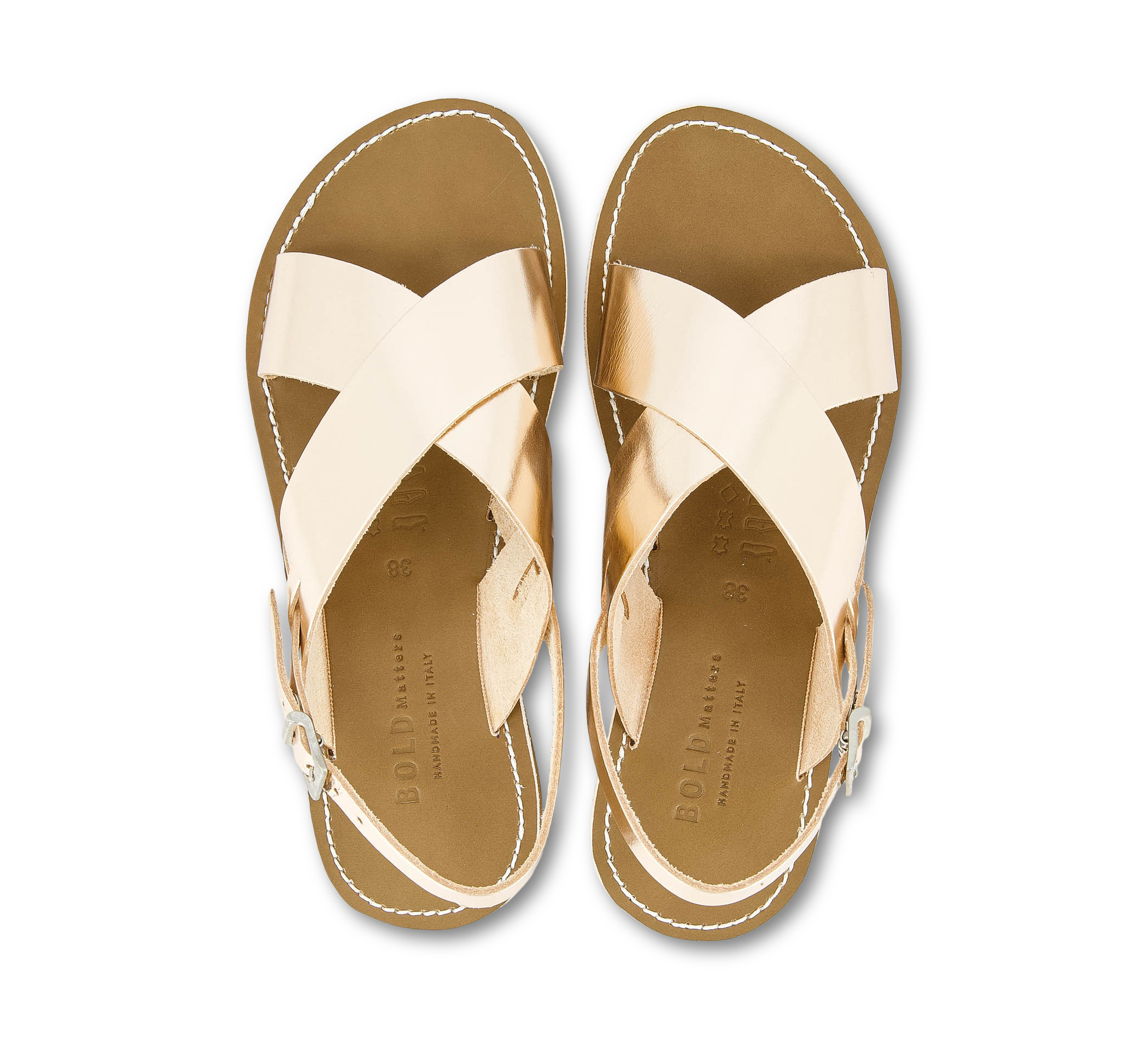 Bold Matters Riemchensandalen rosa