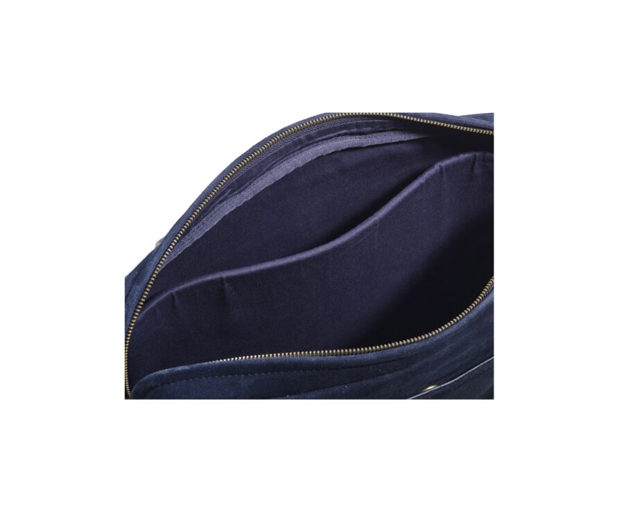 Cartable en velours marine - HARWINTON