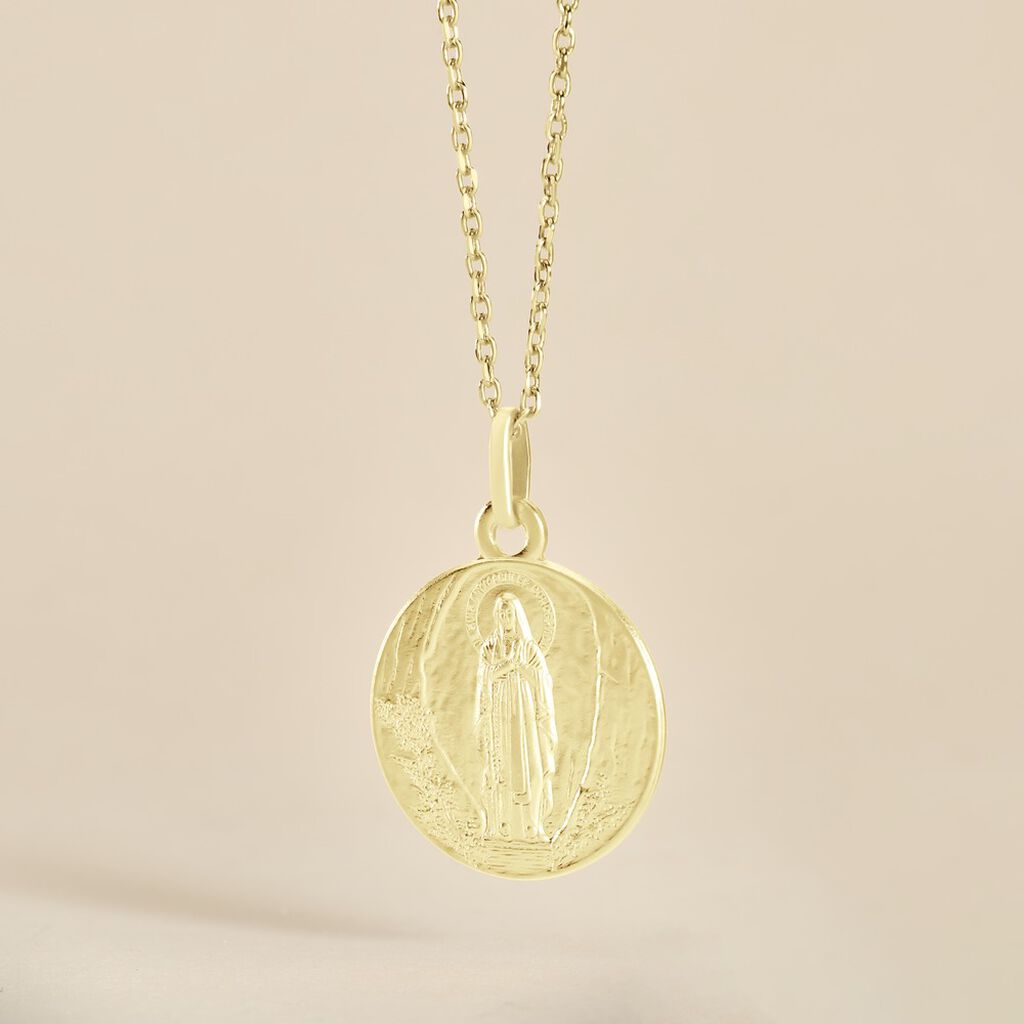 Medaille Or Jaune Vierge