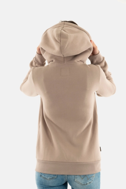 Sweat superdry luxe metallic logo hnr warm grey