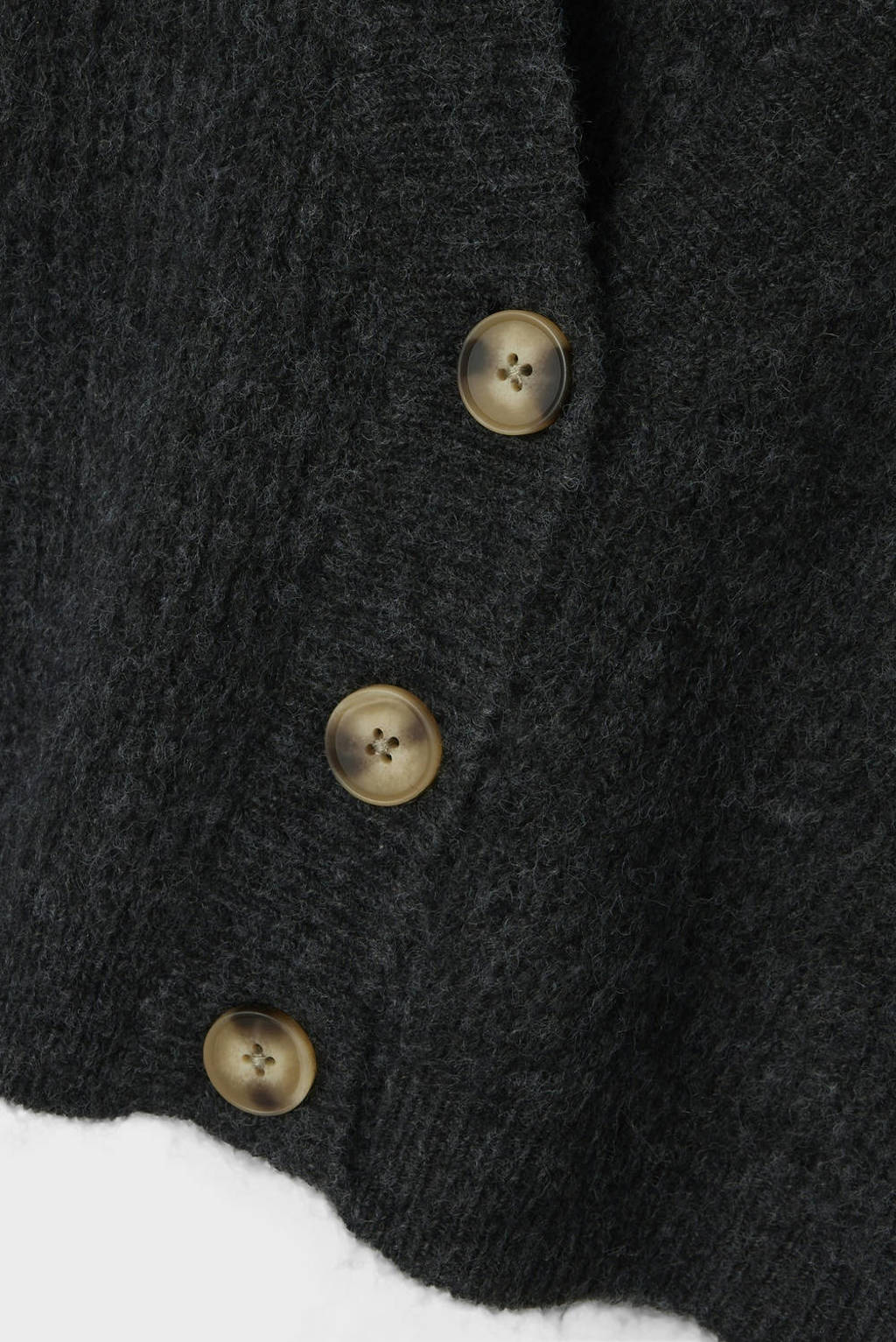 NAME IT gemêleerd vest NKFHOLLY donkergrijs