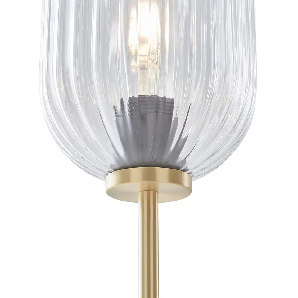 Qazqa vloerlampen rid goudkleurig e27