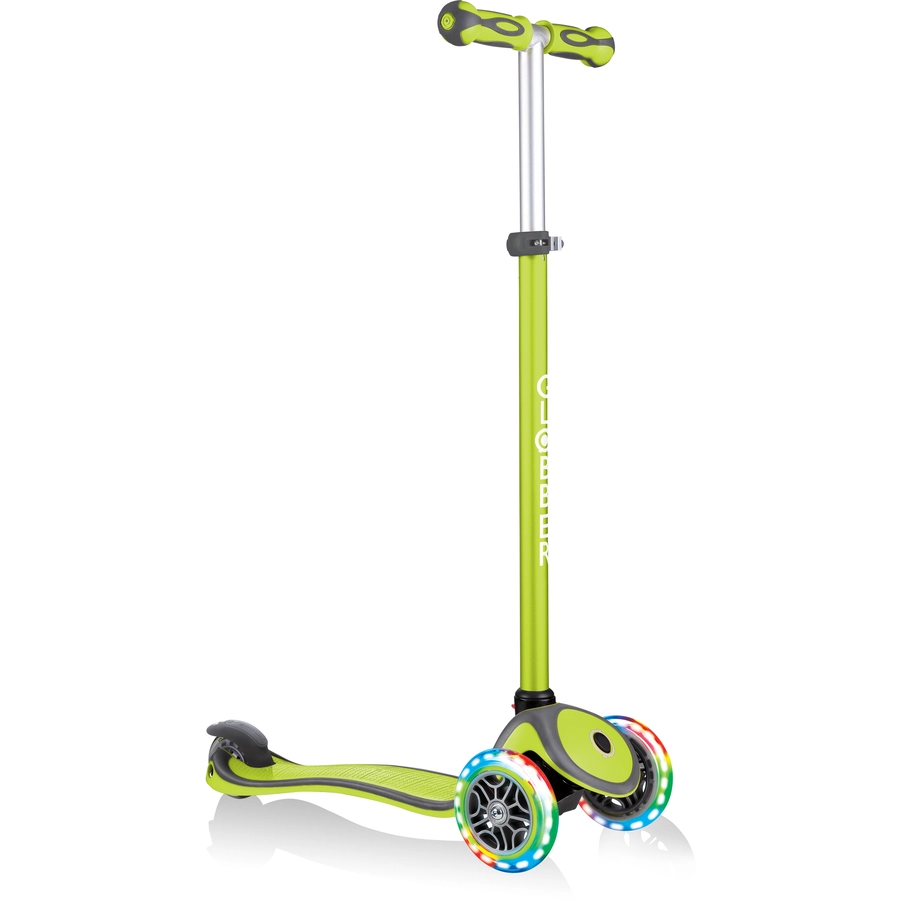 GLOBBER GO-UP COMFORT LIGHTS mit Leuchtrollen, lime grün