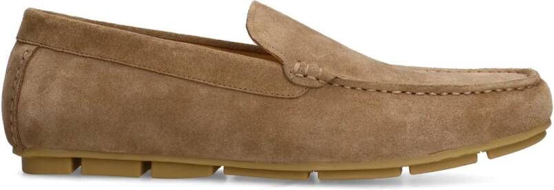 Manfield Heren Taupe suède loafer