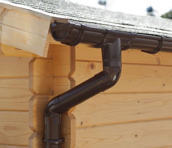 Palmako Regenrinne für Gartenhäuser mit