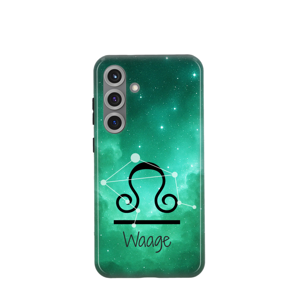 Samsung Galaxy S25 Plus Hybrid (Kunststoff / Gummi) Hülle Waage 2 - Grün