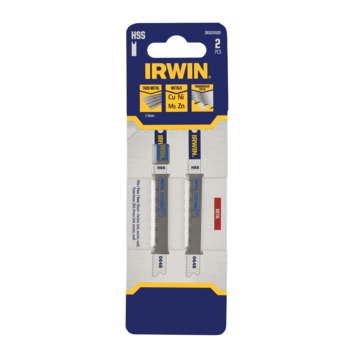 Irwin Pro decoupeerzaagblad U-aansluiting voor metaal - 2 stuks - tot 3 mm