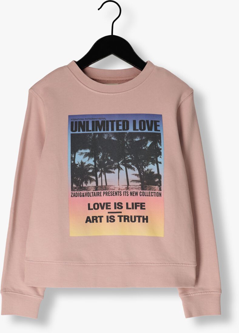 ZADIG & VOLTAIRE lichtroze zadig & voltaire sweater x60048