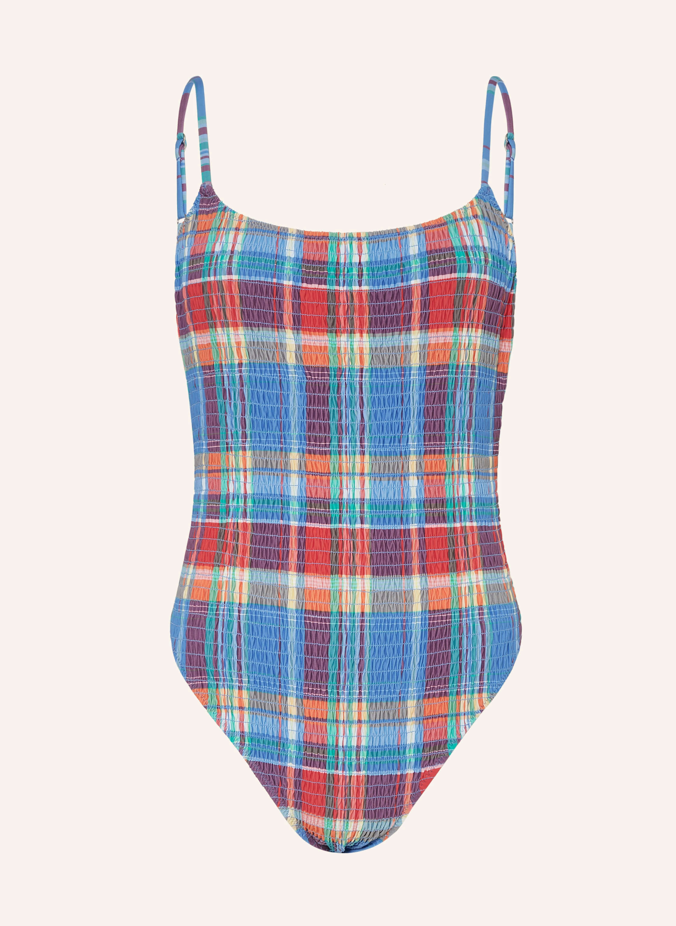 POLO RALPH LAUREN Badeanzug SMOCKED MADRAS
