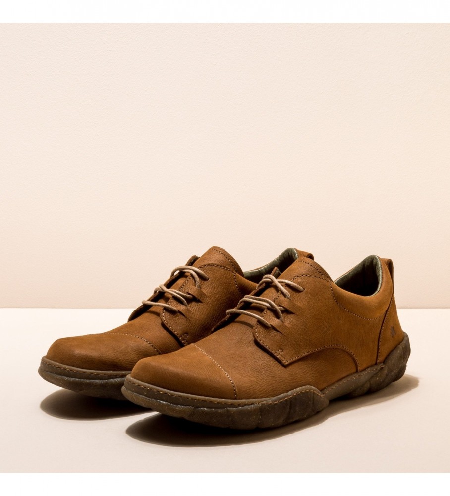 Sapatos de couro The Naturalist Turtle N5089 marrom