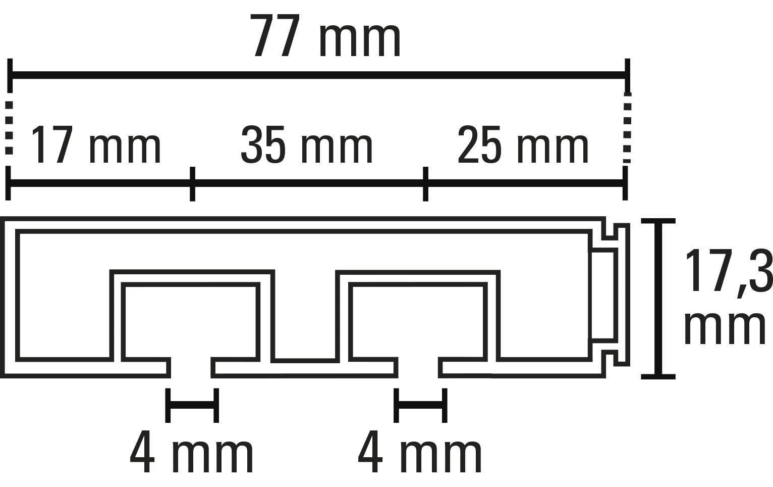 GARDINIA Gardinenschiene »Set GK2 2-Lauf 220 cm«