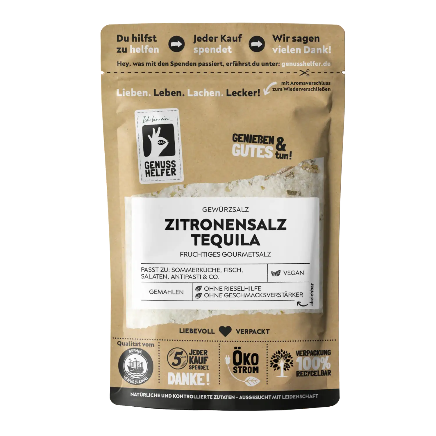 Zitronensalz Tequila, Salzen DaLuxe