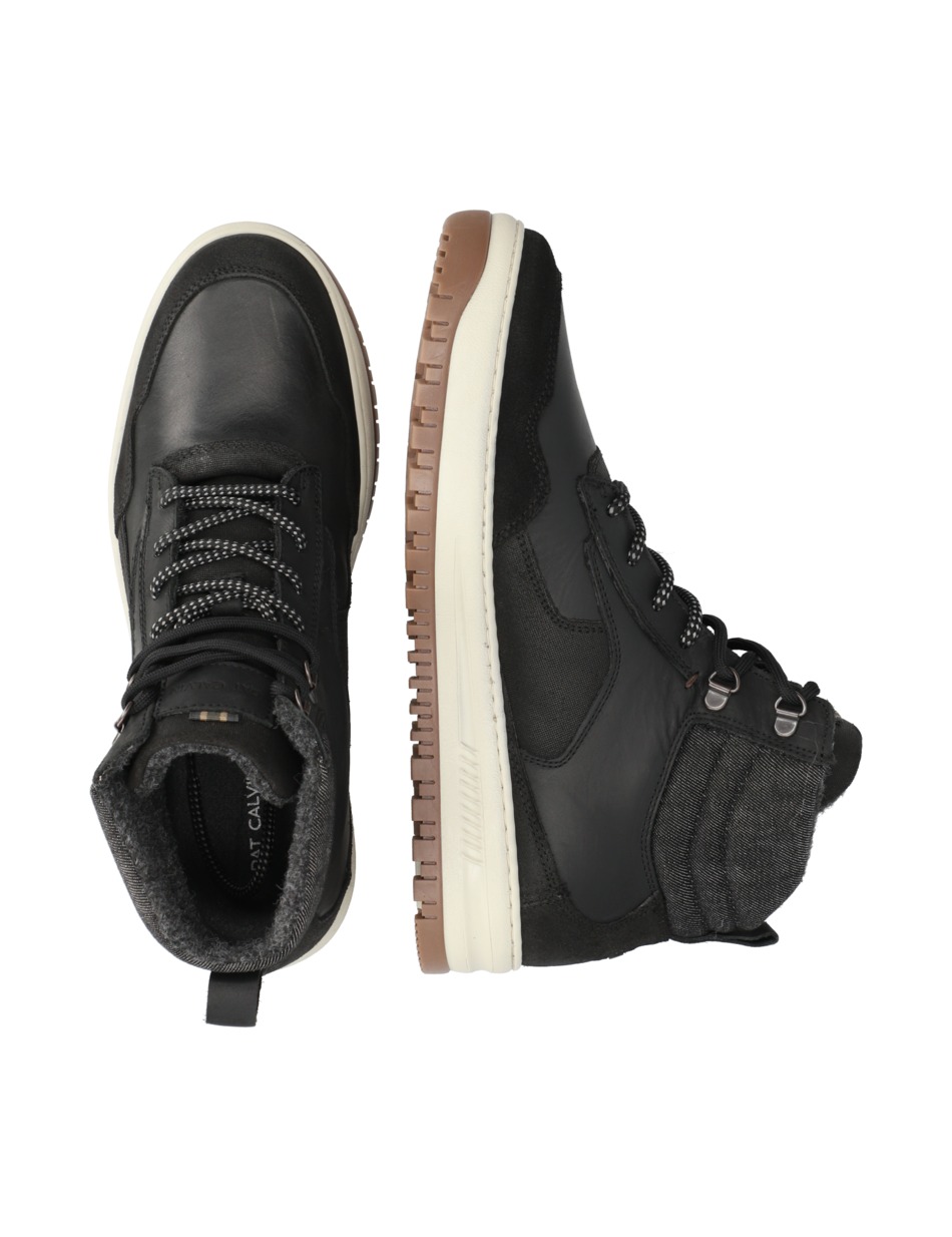 Lederkombination Sneaker Mid Cut