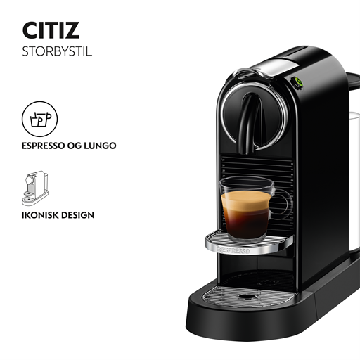 Nespresso Citiz Kaffemaskine, Sort