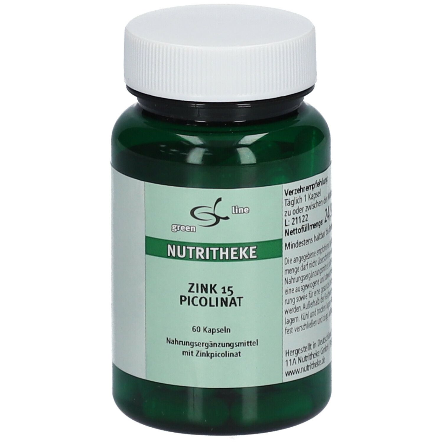 green line NUTRITHEKE ZINK 15 PICOLINAT