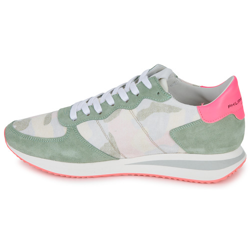 Philippe Model - TRPX LOW WOMAN Verde / Rosa / Fluo