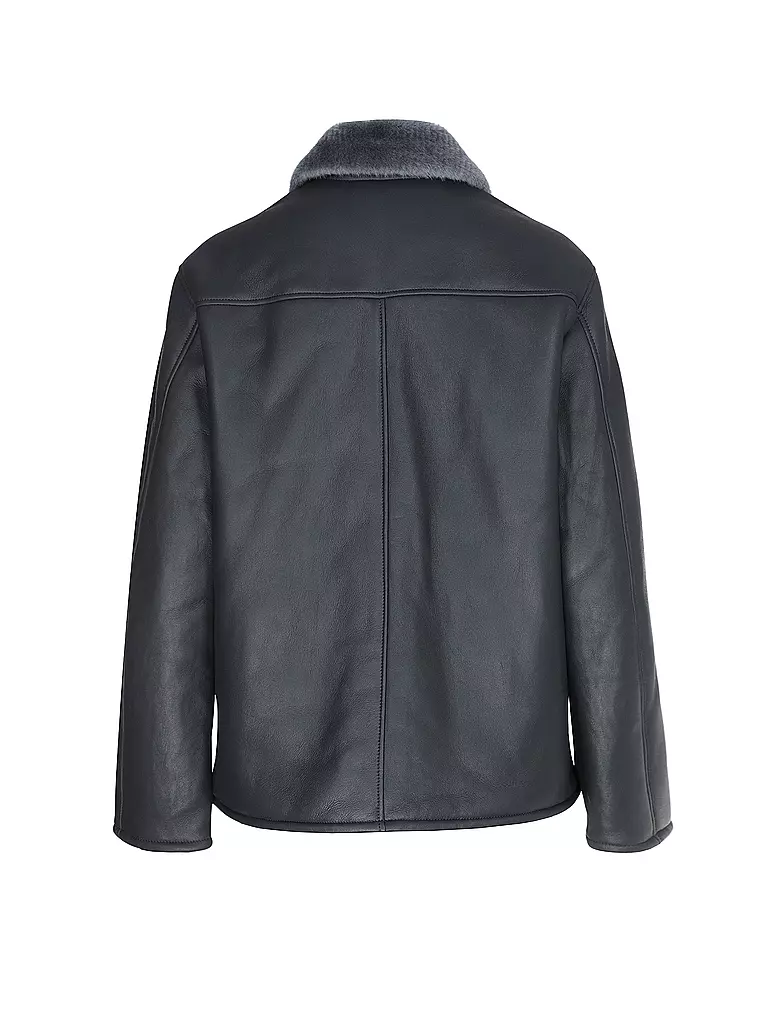 OFFICINE GENERALE Shearlingjacke  LAURENCE grau