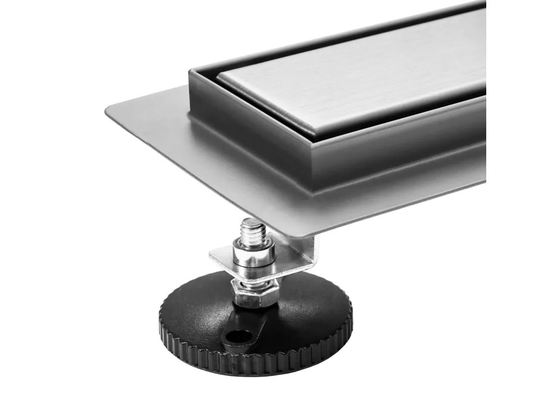 Drain linéaire en acier inoxydable Rea Pure Neo Pro 900 Brush Steel