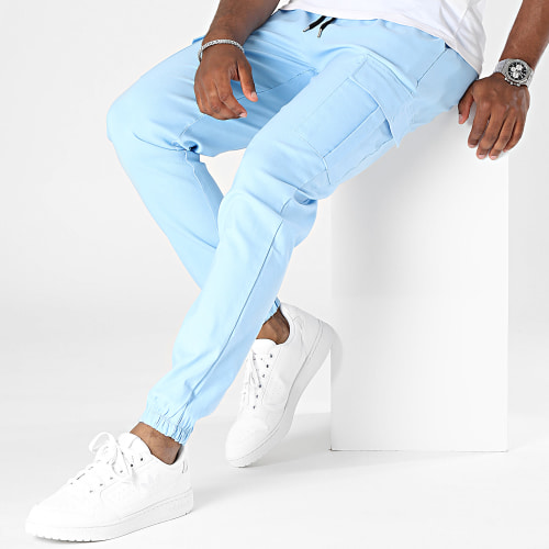 Pantalon Cargo Bleu Clair