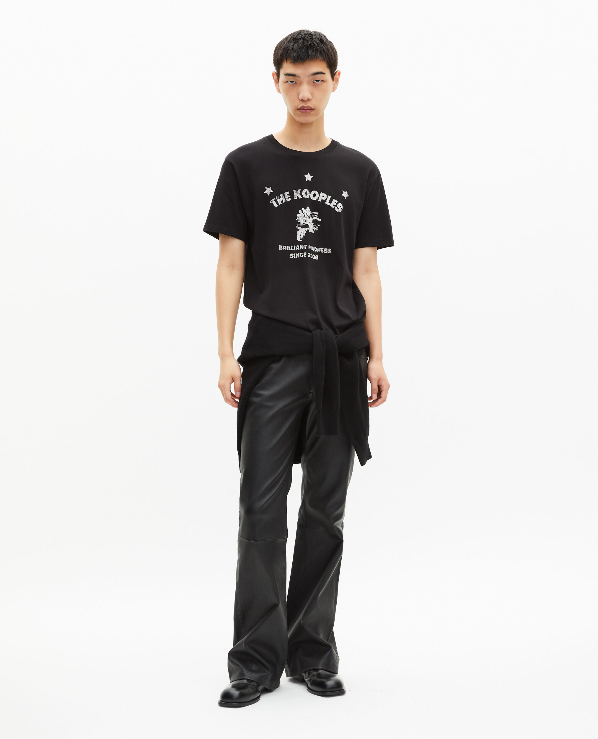 T-shirt avec sérigraphie noir