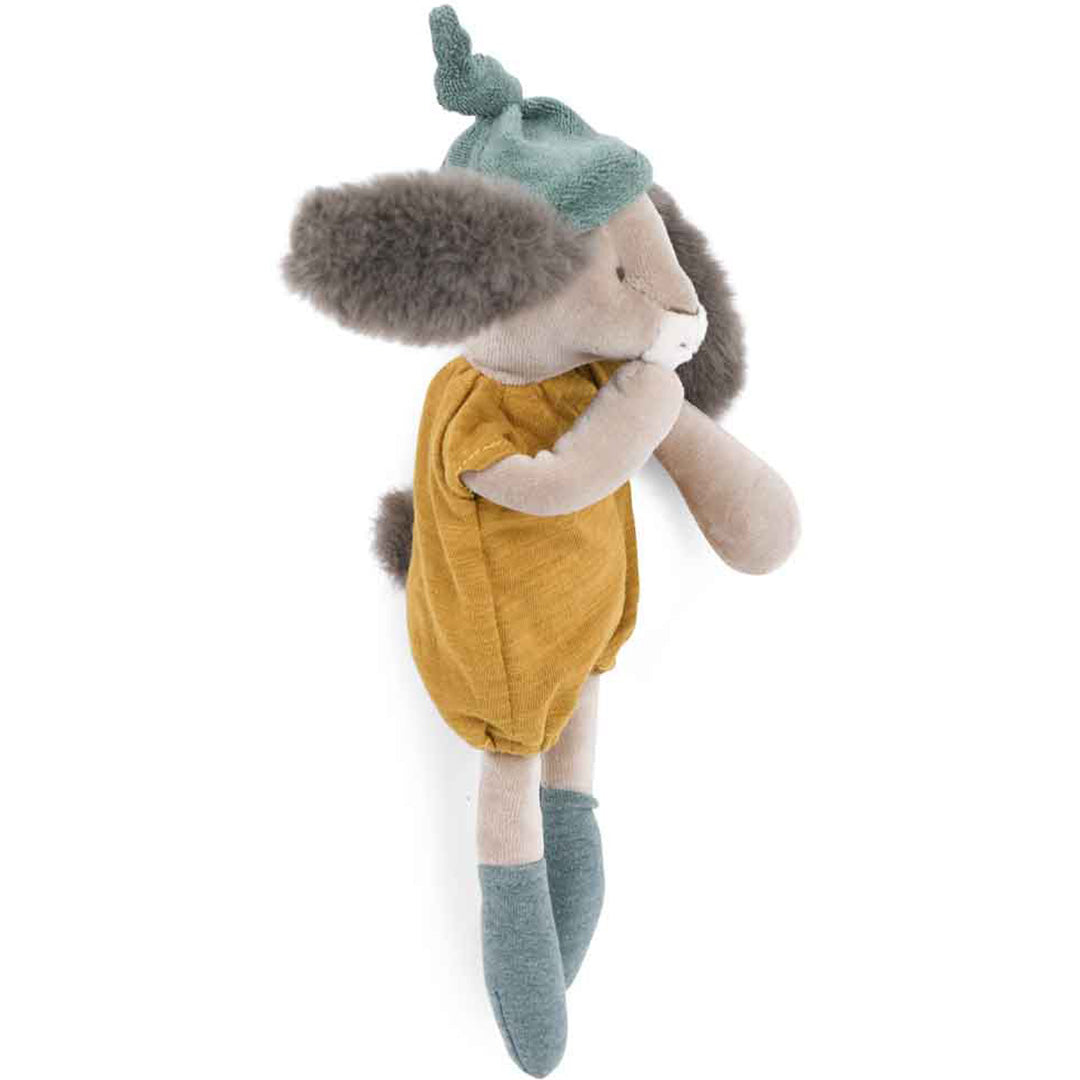 Moulin roty knuffelkonijn okergeel - 31 cm