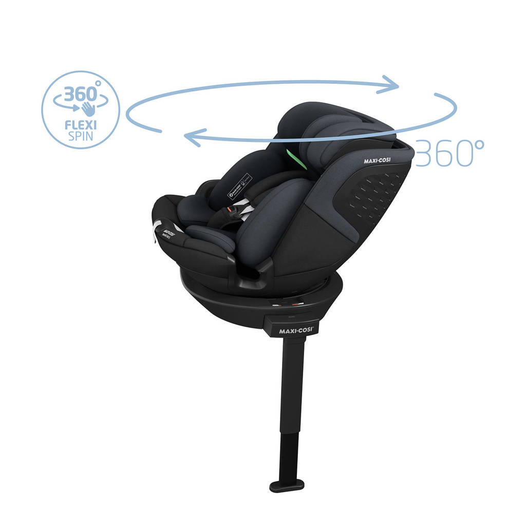 Groeit met het kind mee, is veilig en comfortabelEmerald 360 S Tonal Black