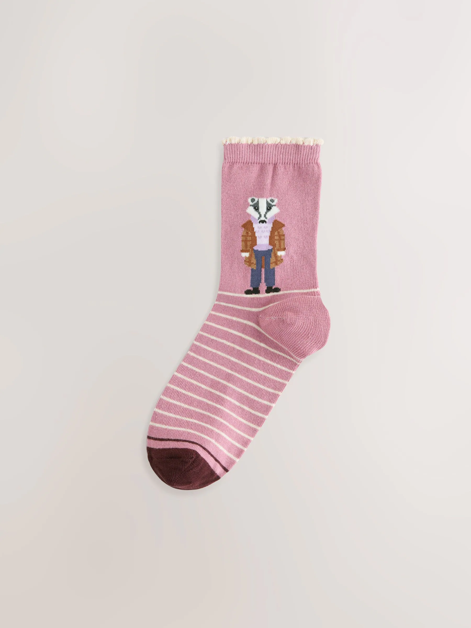 Heritage Woodland Animal - Set van 4 paar enkelsokken