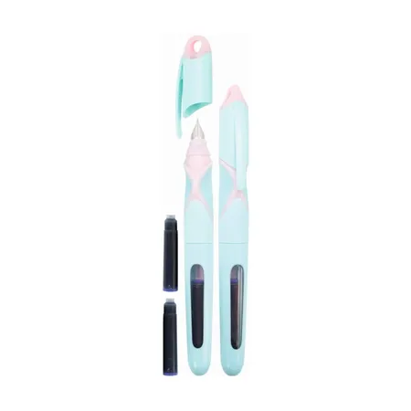 Stylex Schreibwaren Patronen-Füllhalter / Füller incl. 2 Tintenpatronen / Farbe: mint/rosa