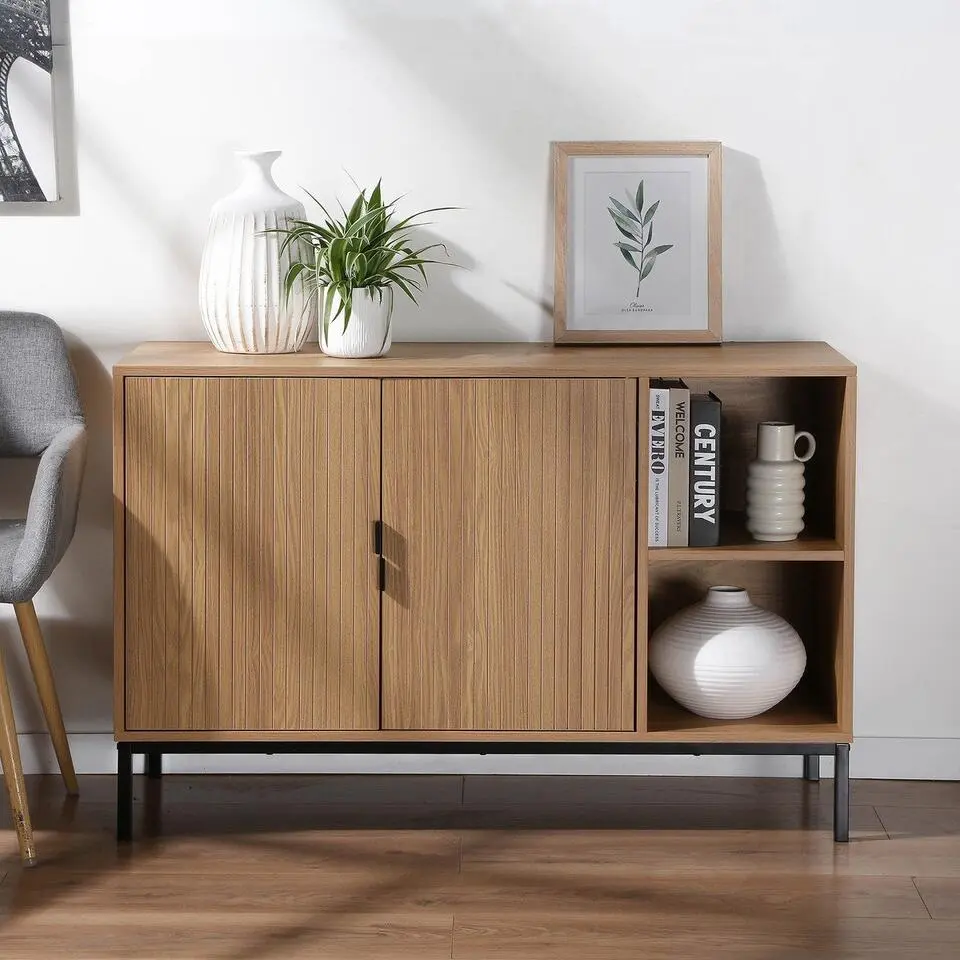 CALICOSY - Dressoir TARA - Licht hout - 72x110x40 cm