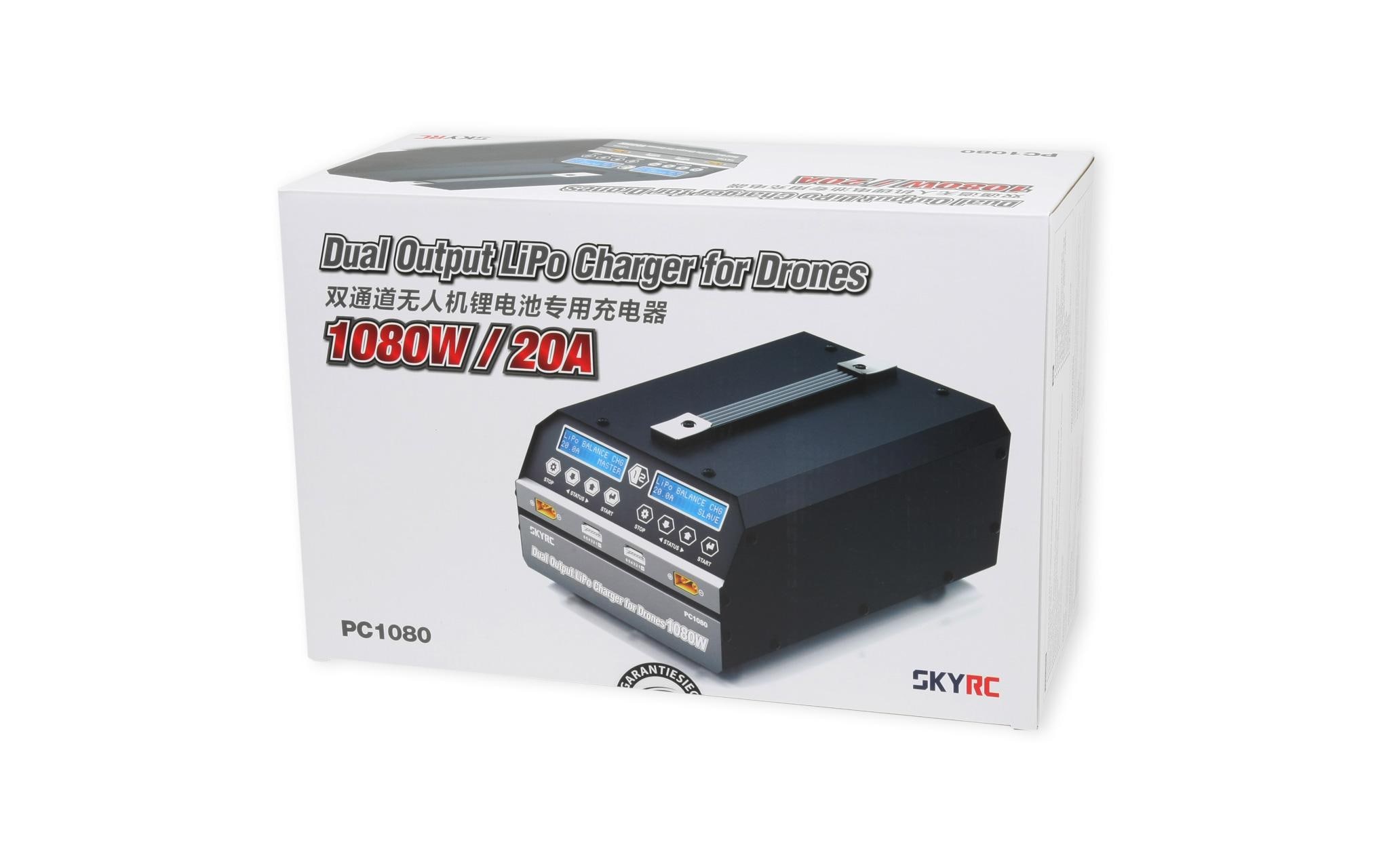 Dual-Ladegerät PC1080W 6S<br>Leistungsstarkes Dual-Ladegerät für LiPo Akkus