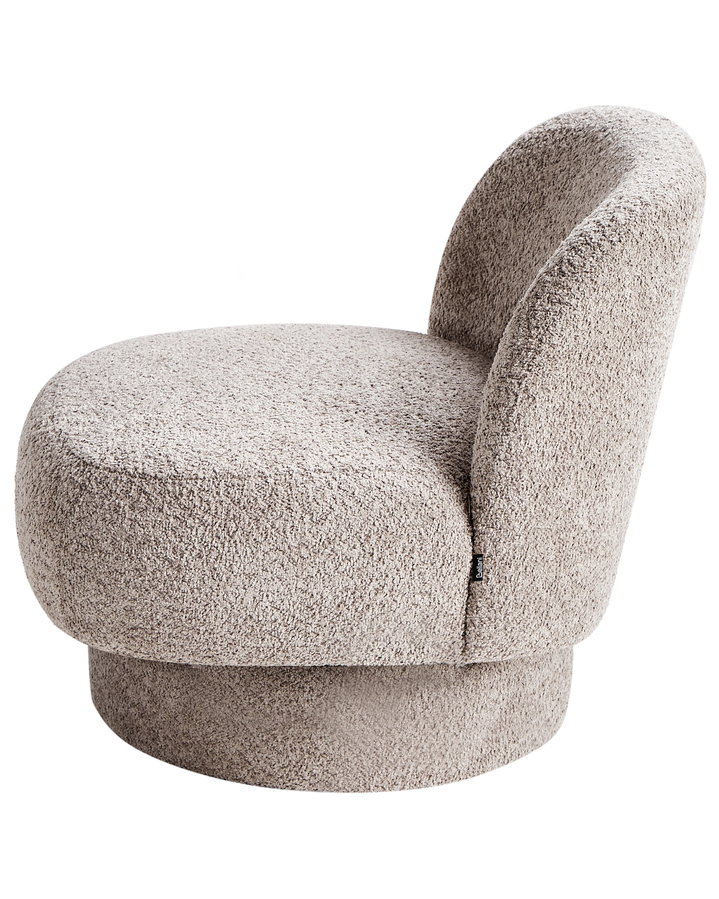 Draaifauteuil AYLO Bouclé Taupe