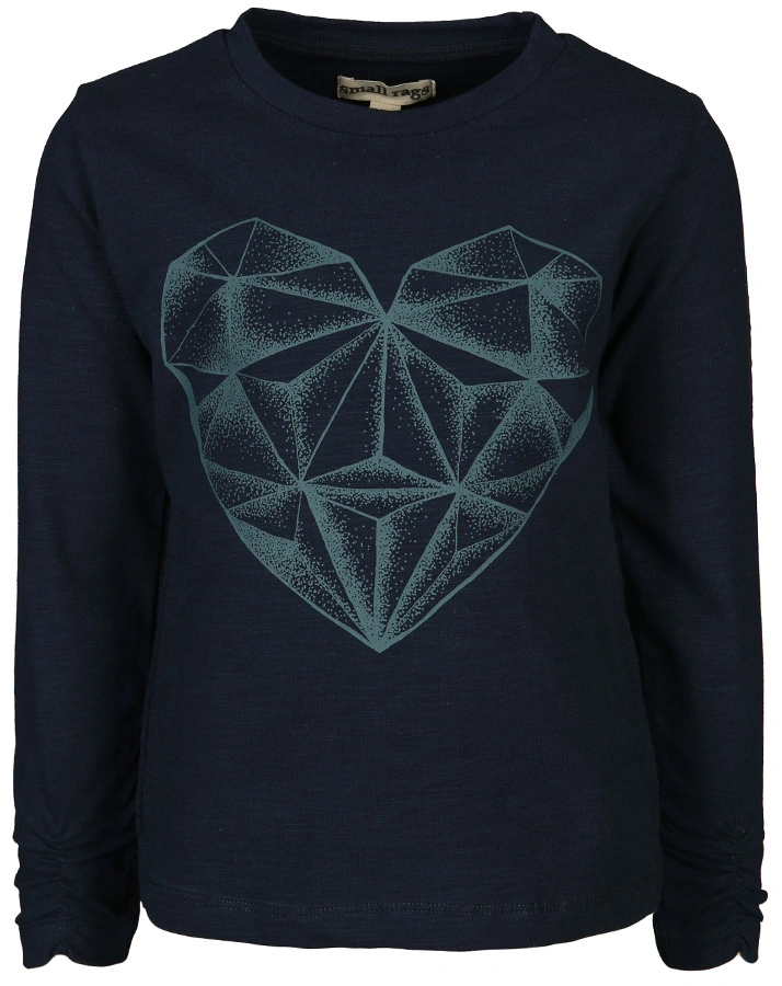 Langarmshirt DIAMOND HEART in blau
