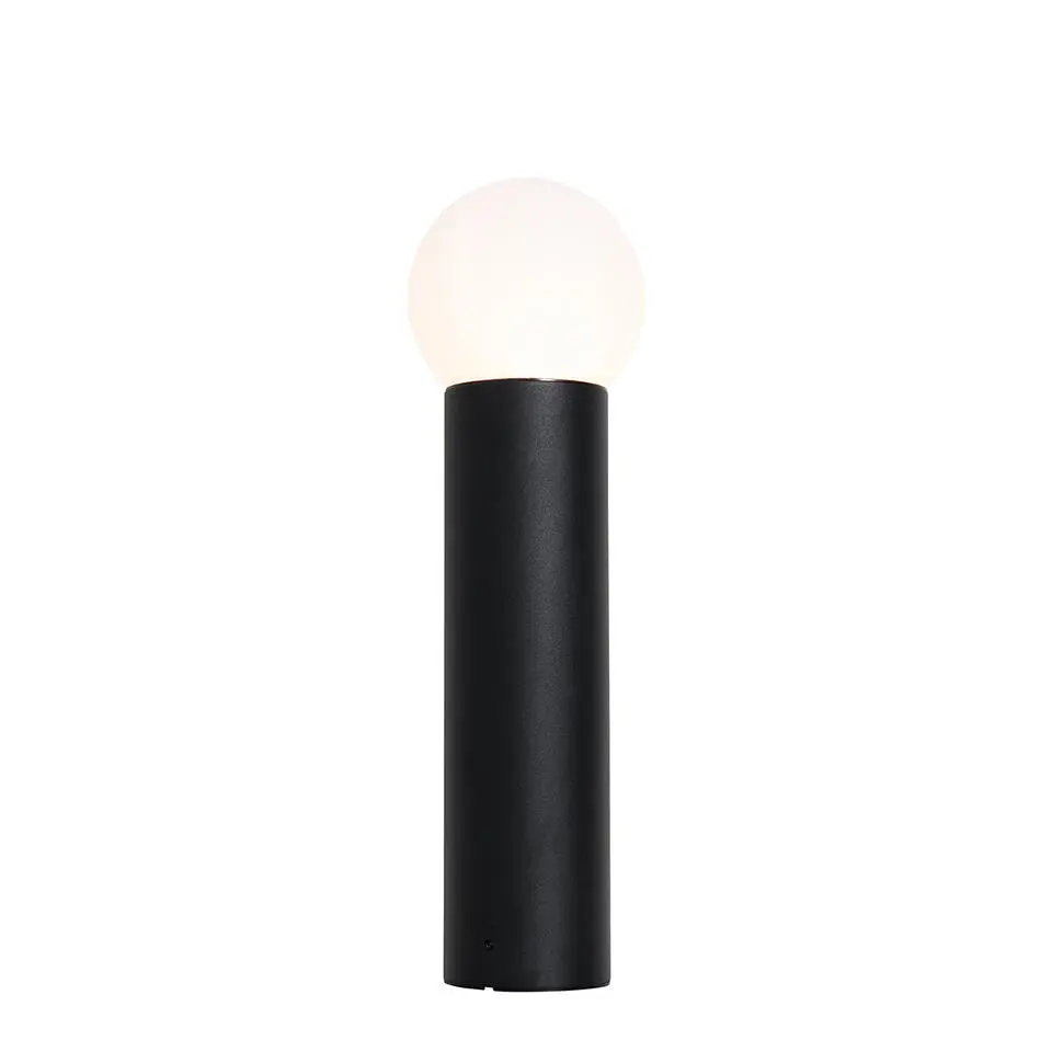 Qazqa staande buitenlampen huma zwart e27