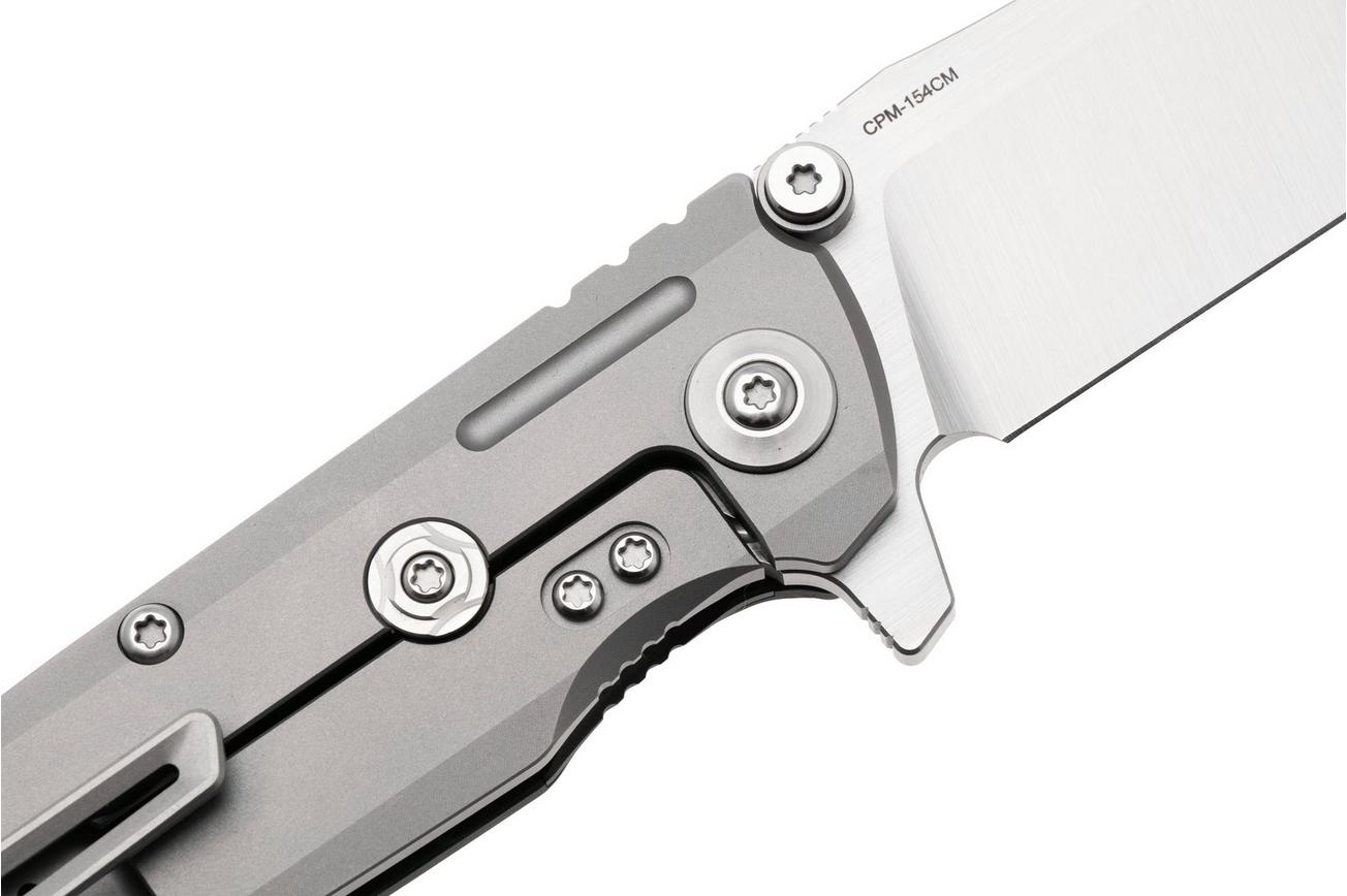 Reate District 9 V2, 9DV2-BE-SAT-TI-SAT, Satin 154CM, Bead Blasted Titanium/Carbon Fiber zakmes